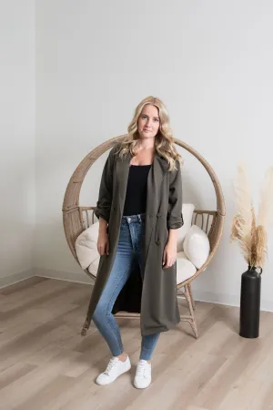 { DEX } Knit Trench Coat