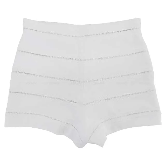 2024SS NEW COCO Beach Collection  CHANEL Short pants Ladies Short pants Coco mark Lace Blanc (White) Cotton jersey 34 Silver HW