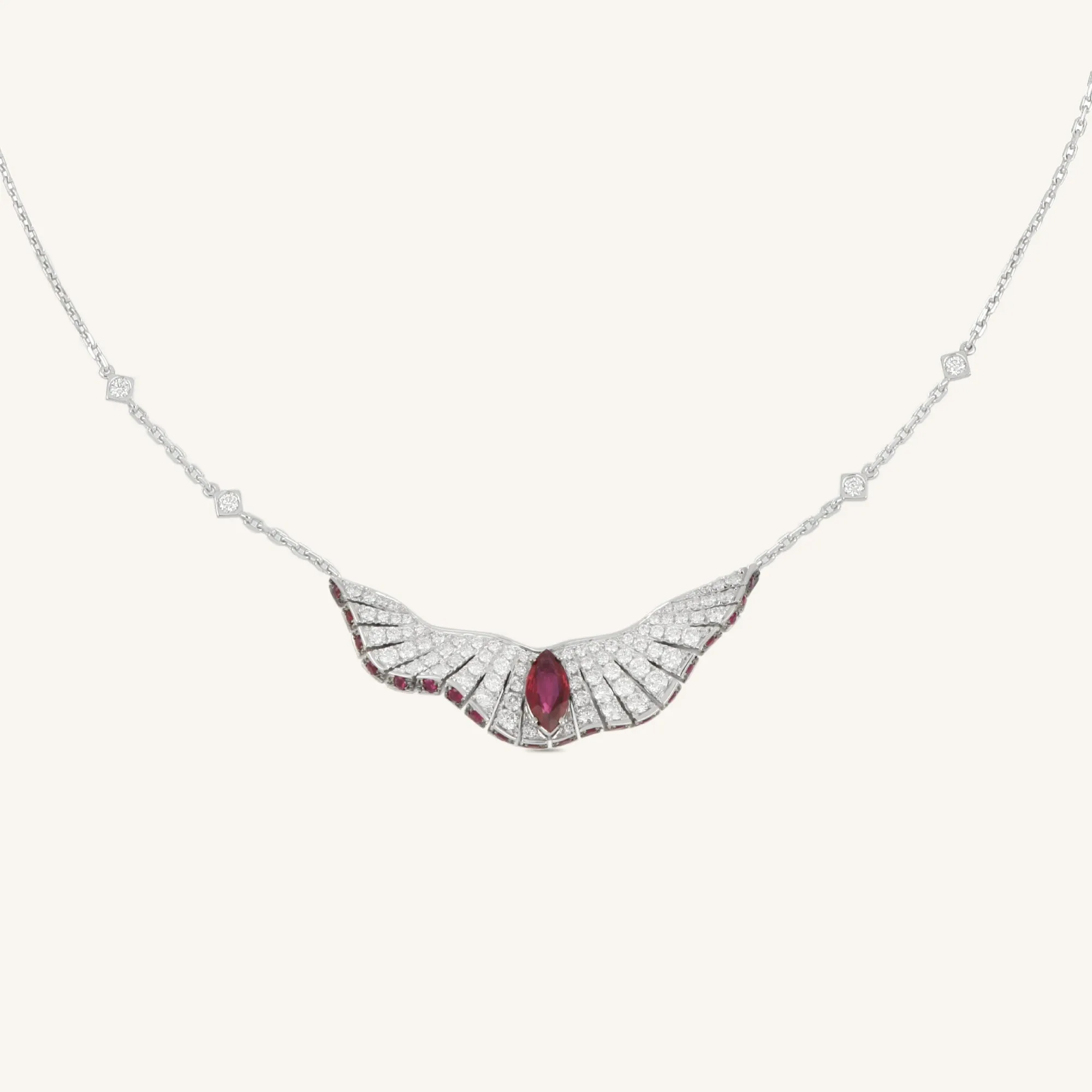 Abissi pendant with rubies