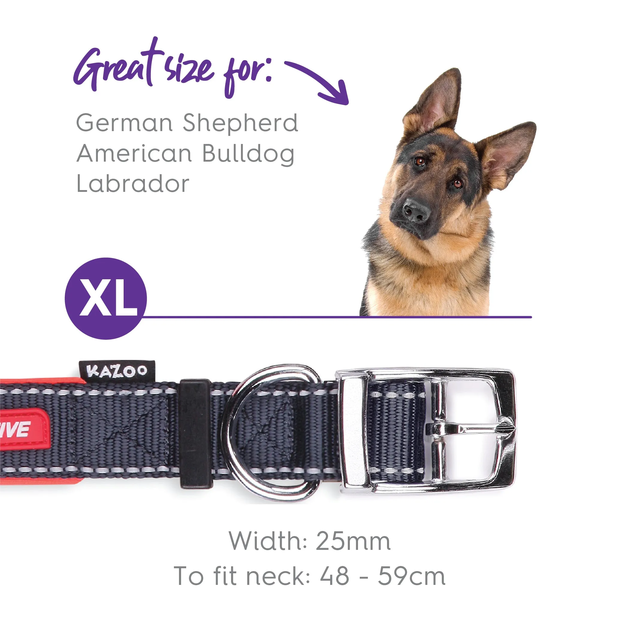 Active Dog Collar - Slate & Orange