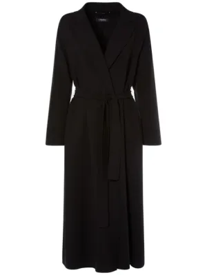 &#x27;S Max Mara   Ester wool crepe midi coat w/ belt 