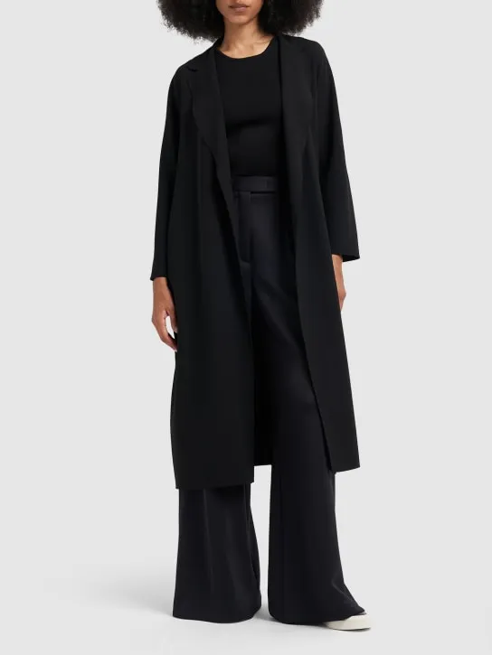 &#x27;S Max Mara   Ester wool crepe midi coat w/ belt 