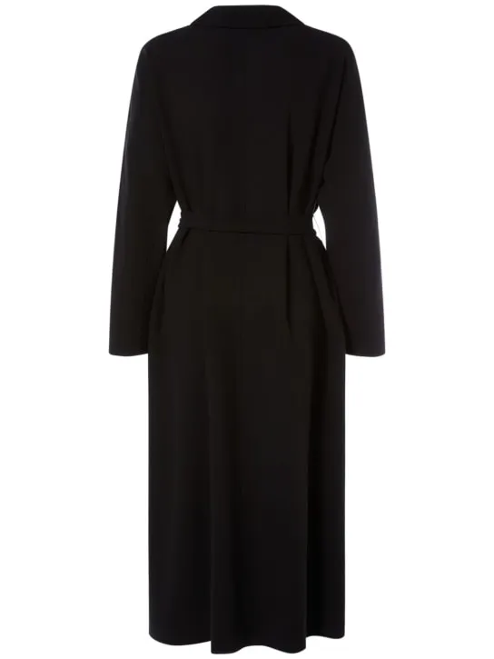 &#x27;S Max Mara   Ester wool crepe midi coat w/ belt 