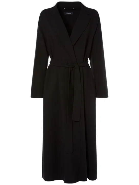 &#x27;S Max Mara   Ester wool crepe midi coat w/ belt 