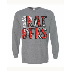 Austin Raiders - Splatter Long Sleeve T-Shirt