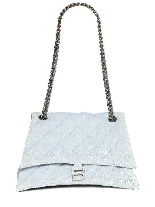 Balenciaga   Medium Crush quilted cotton chain bag 