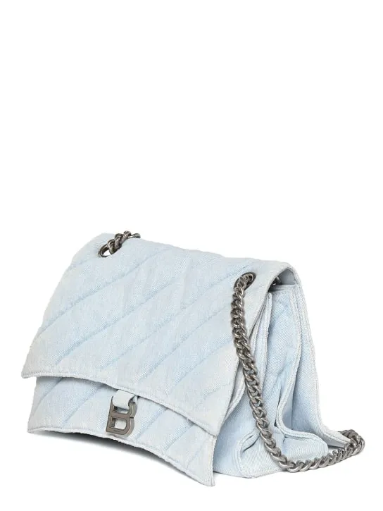 Balenciaga   Medium Crush quilted cotton chain bag 