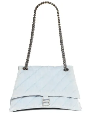 Balenciaga   Medium Crush quilted cotton chain bag 