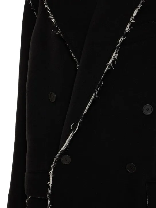 Balenciaga   Reversible Buffalo &amp; checked coat 
