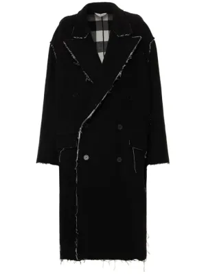 Balenciaga   Reversible Buffalo &amp; checked coat 