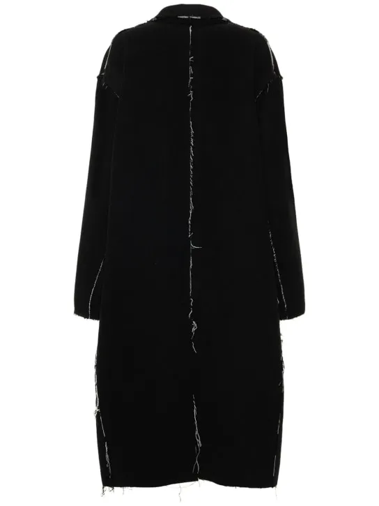 Balenciaga   Reversible Buffalo &amp; checked coat 