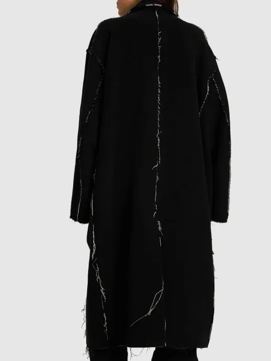 Balenciaga   Reversible Buffalo &amp; checked coat 