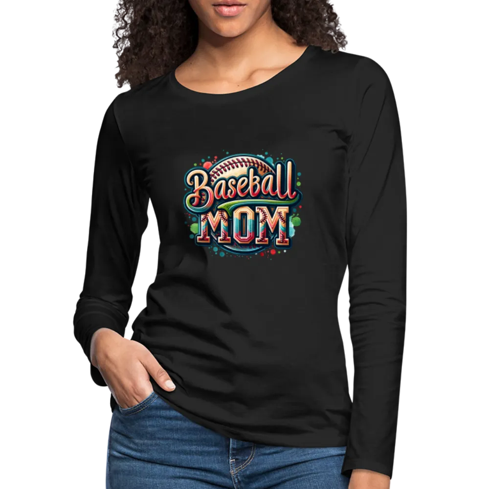 Baseball Mom Premium Long Sleeve T-Shirt
