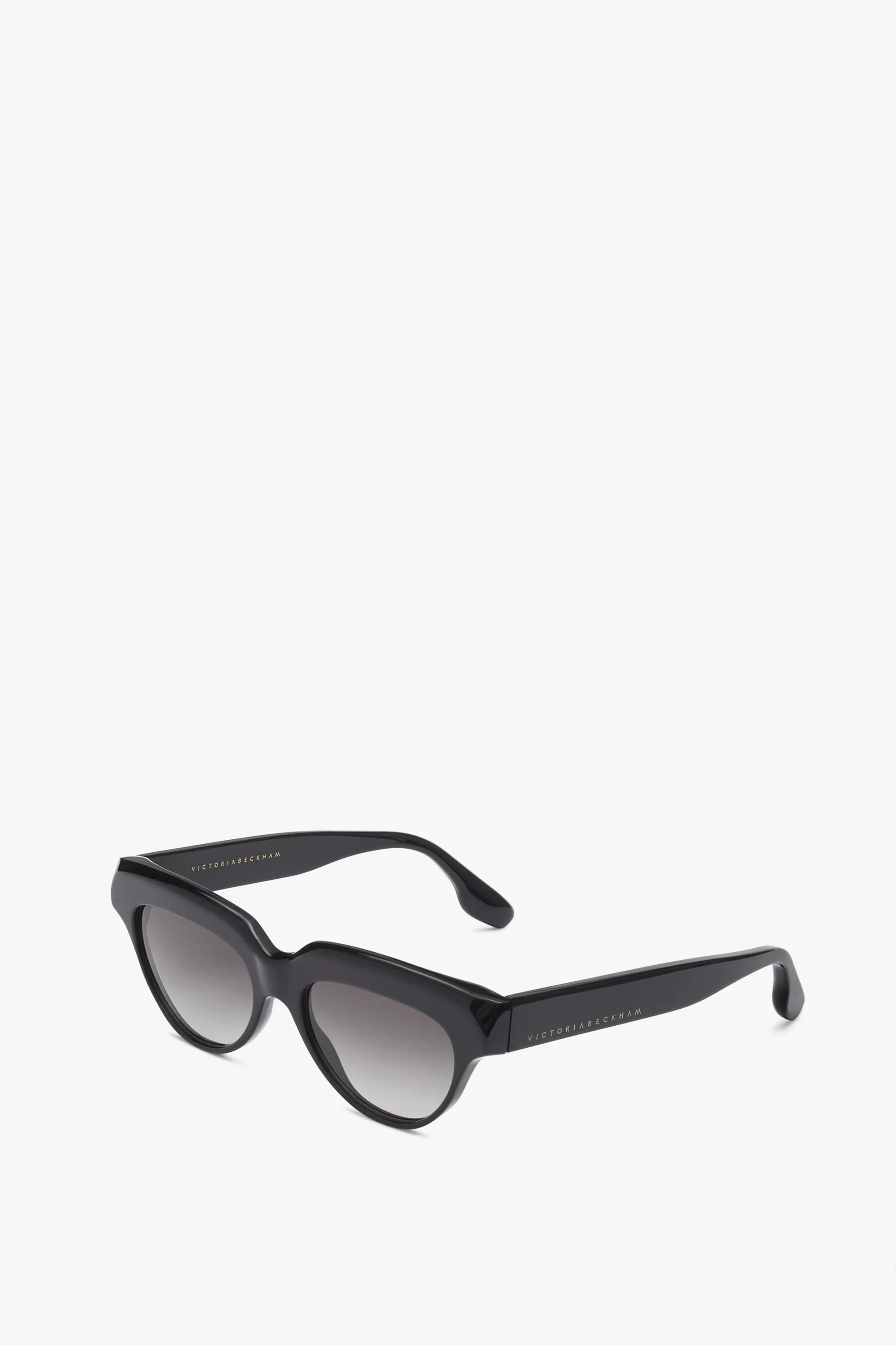 Bevelled Small Cat-Eye in Black