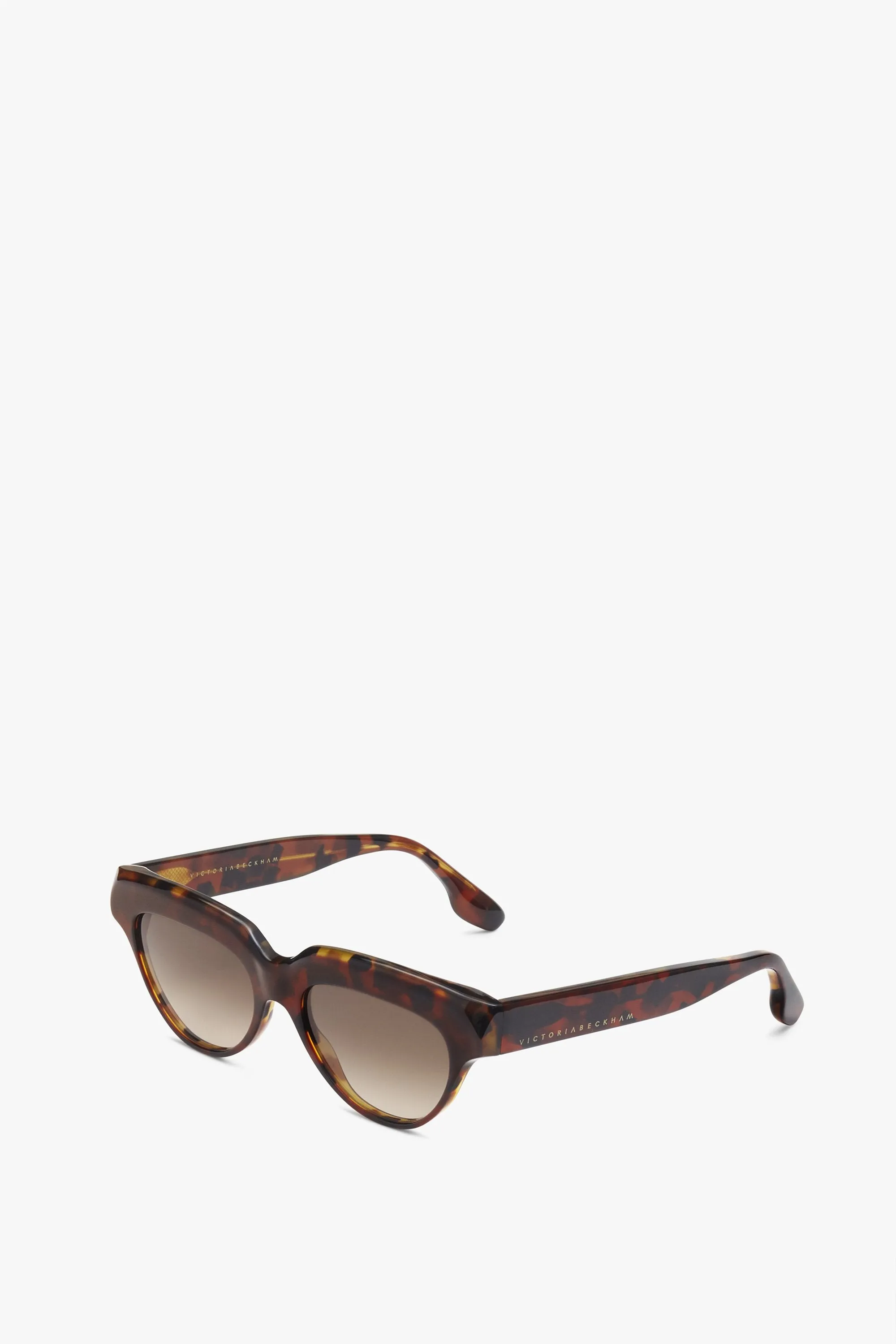 Bevelled Small Cat-Eye in Tortoise
