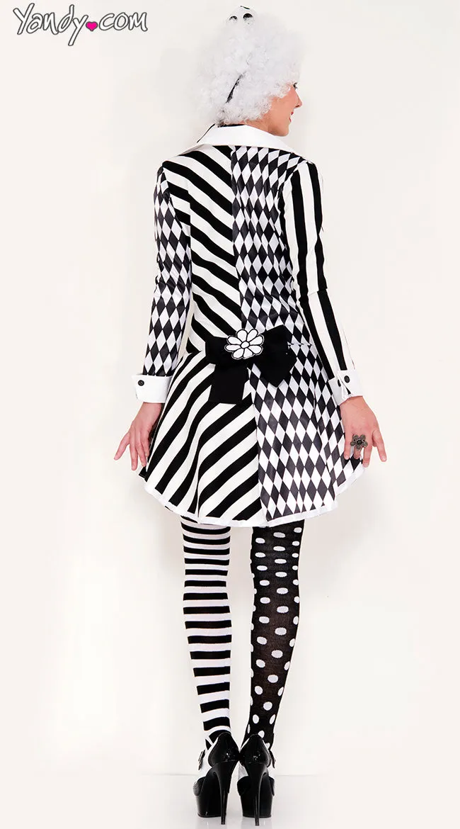 Black and White Clown Costume