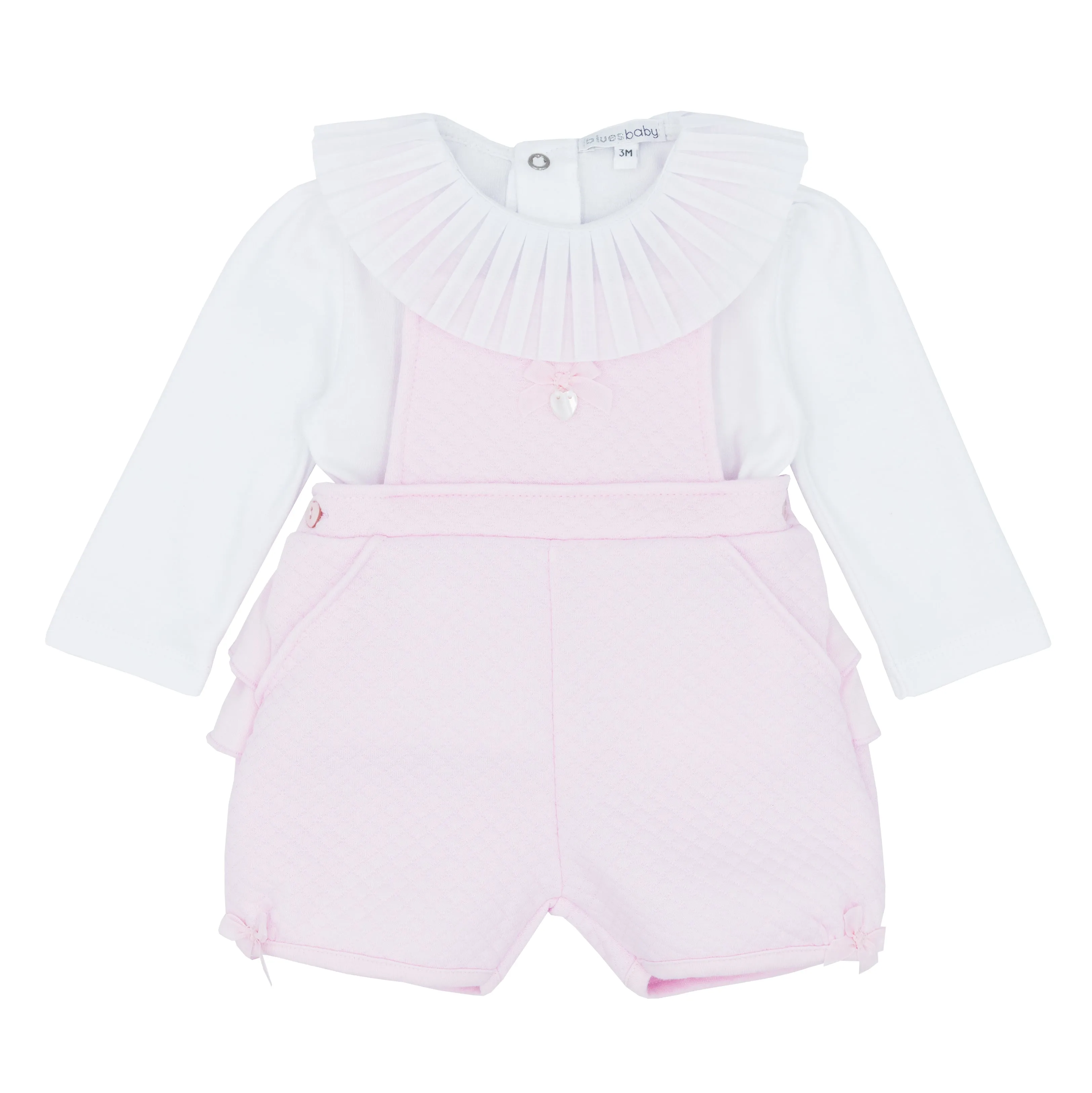 Blues Baby quilted dungaree set