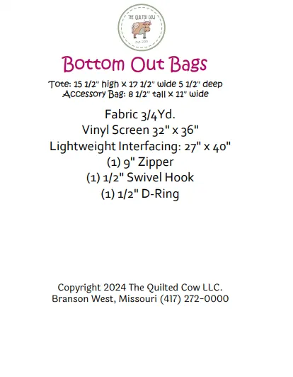 Bottom Out Bags