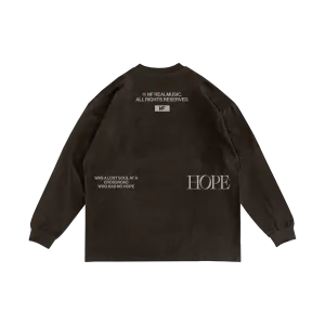 Brown REAL MUSIC Long Sleeve T-Shirt