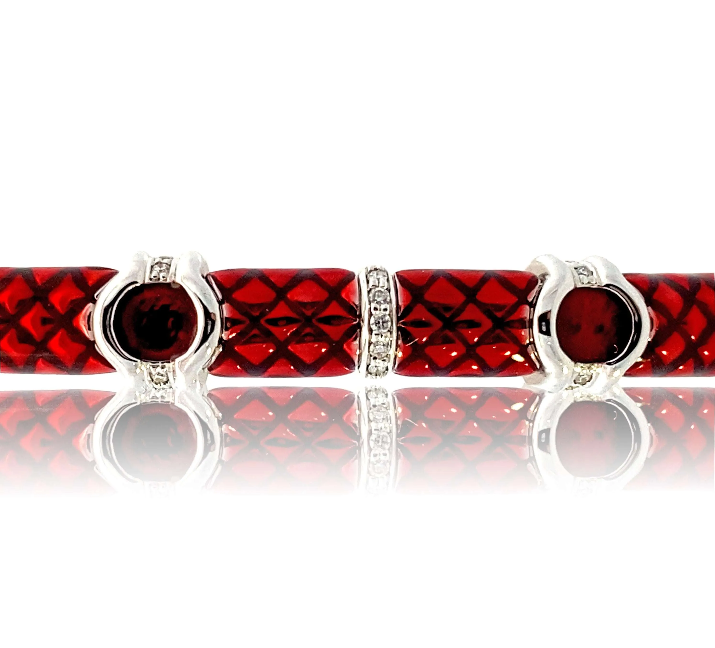 Candy Apple Red Bangle Bracelet