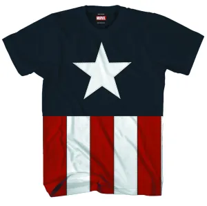 Captain America Tee Caps Navy T-Shirt XL