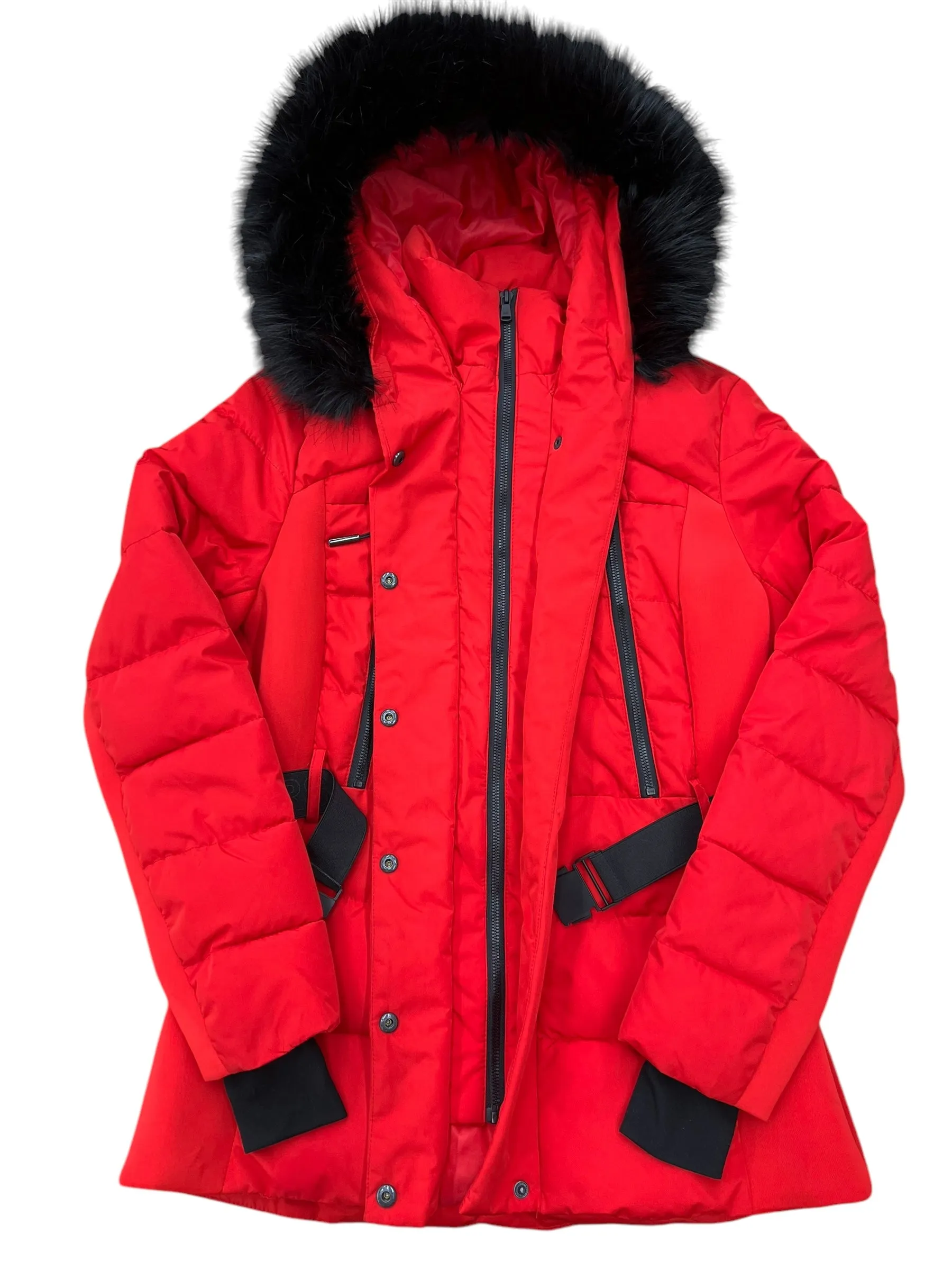 Coat Puffer & Quilted By Michael By Michael Kors In Red, Size: M