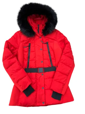 Coat Puffer & Quilted By Michael By Michael Kors In Red, Size: M
