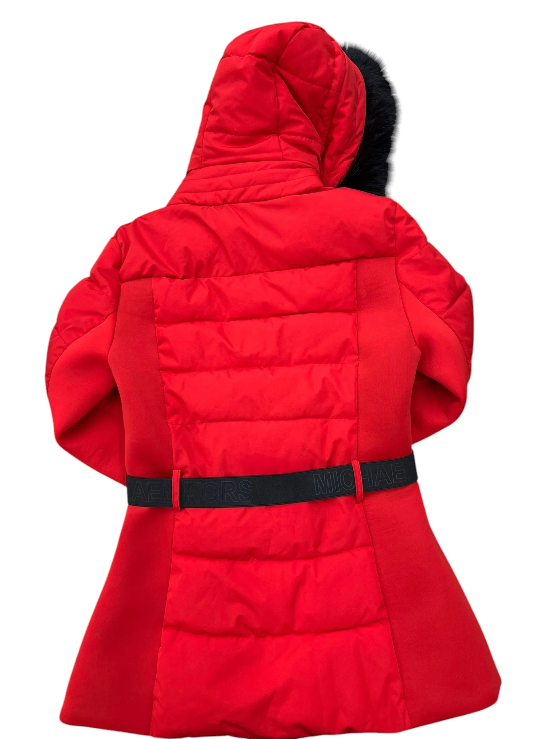 Coat Puffer & Quilted By Michael By Michael Kors In Red, Size: M