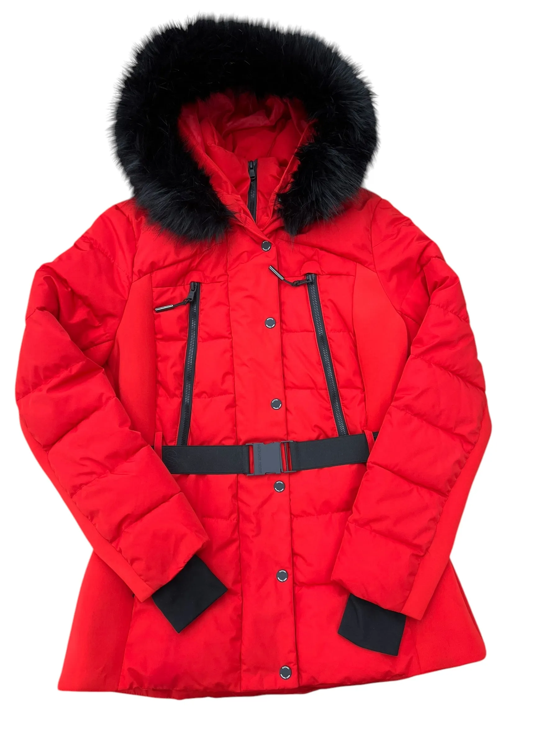Coat Puffer & Quilted By Michael By Michael Kors In Red, Size: M
