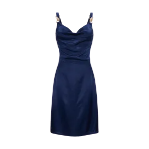 COPA SLIP DRESS-NAVY