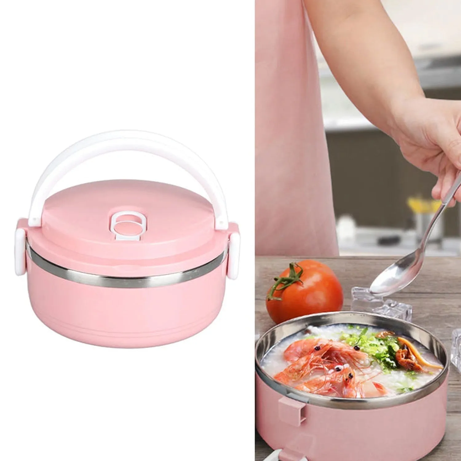 Customize Multi Layer Stainless Steel Hot Lunch Box (1 Layer)