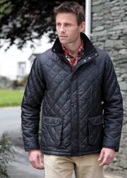 Daniel diamond quilted velcro coat