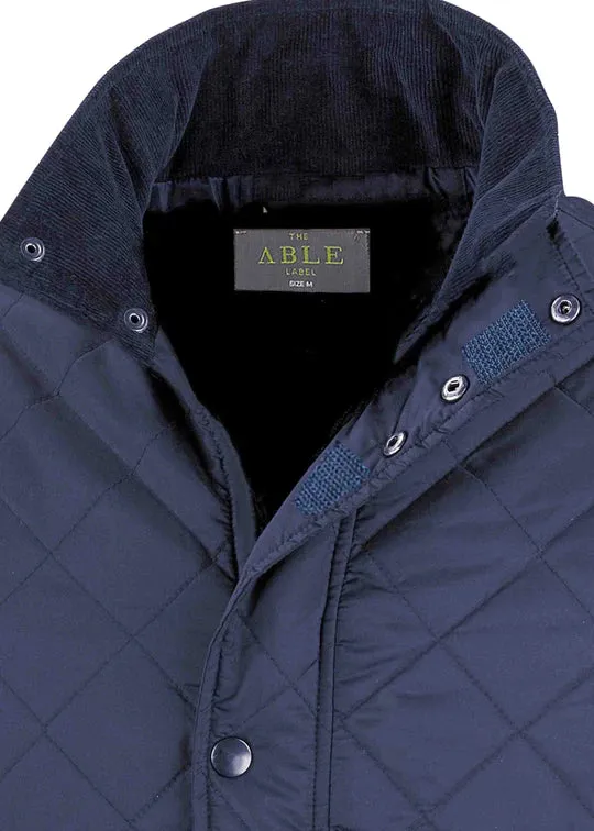 Daniel diamond quilted velcro coat