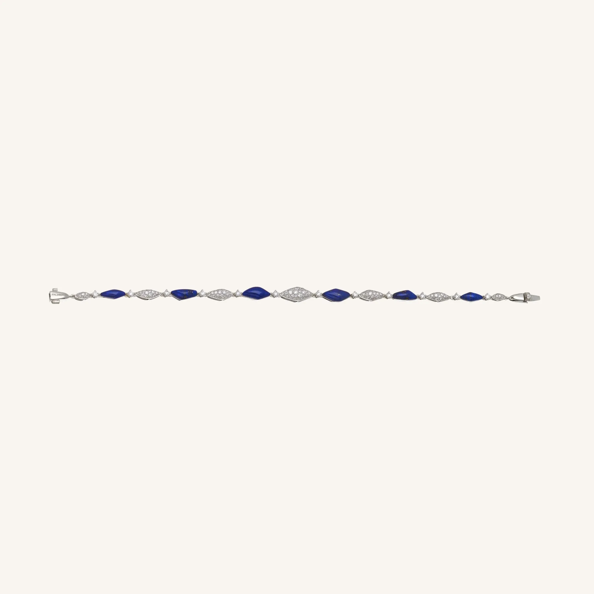 Decò bracelet with lapis and white diamonds