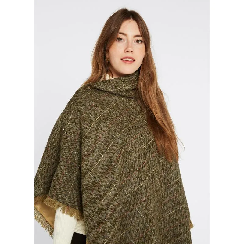 Dubarry Hazelwood Ladies Tweed Poncho - Thistle