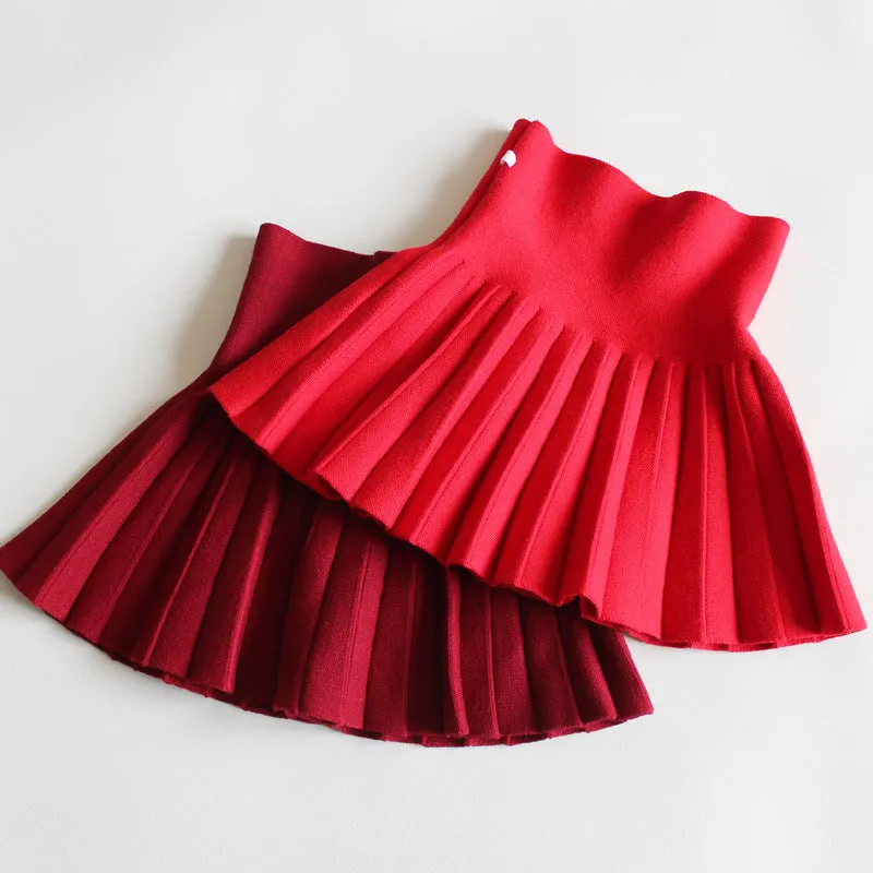DUNNMALL  Girls' Skirt Children's Short Skirts Children's Clothing Skirt Batch Baby Princess Skirt Pleated Skirt Pettiskirt Kids Skirt