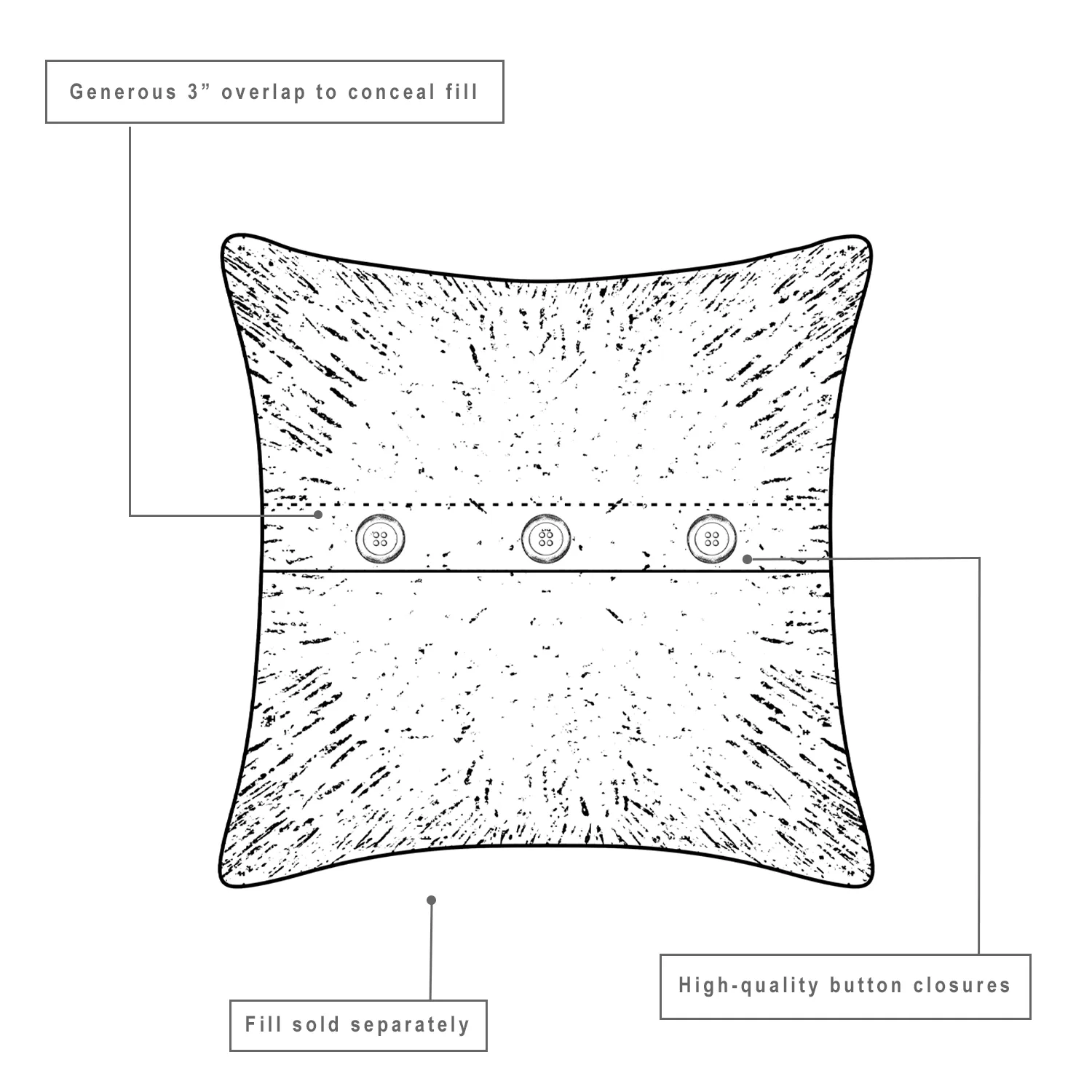 Farmhouse Star Euro Sham Quilted 26x26