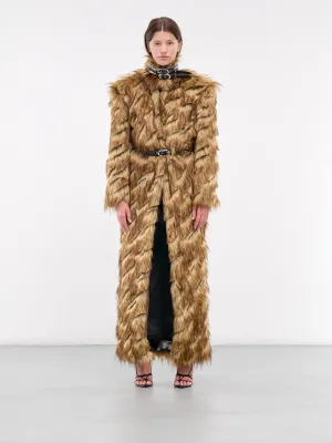 Faux Fur Coat (CTPABR01-BROWN)