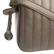 Gold Quilted Square Cross Body Bag with Tassel