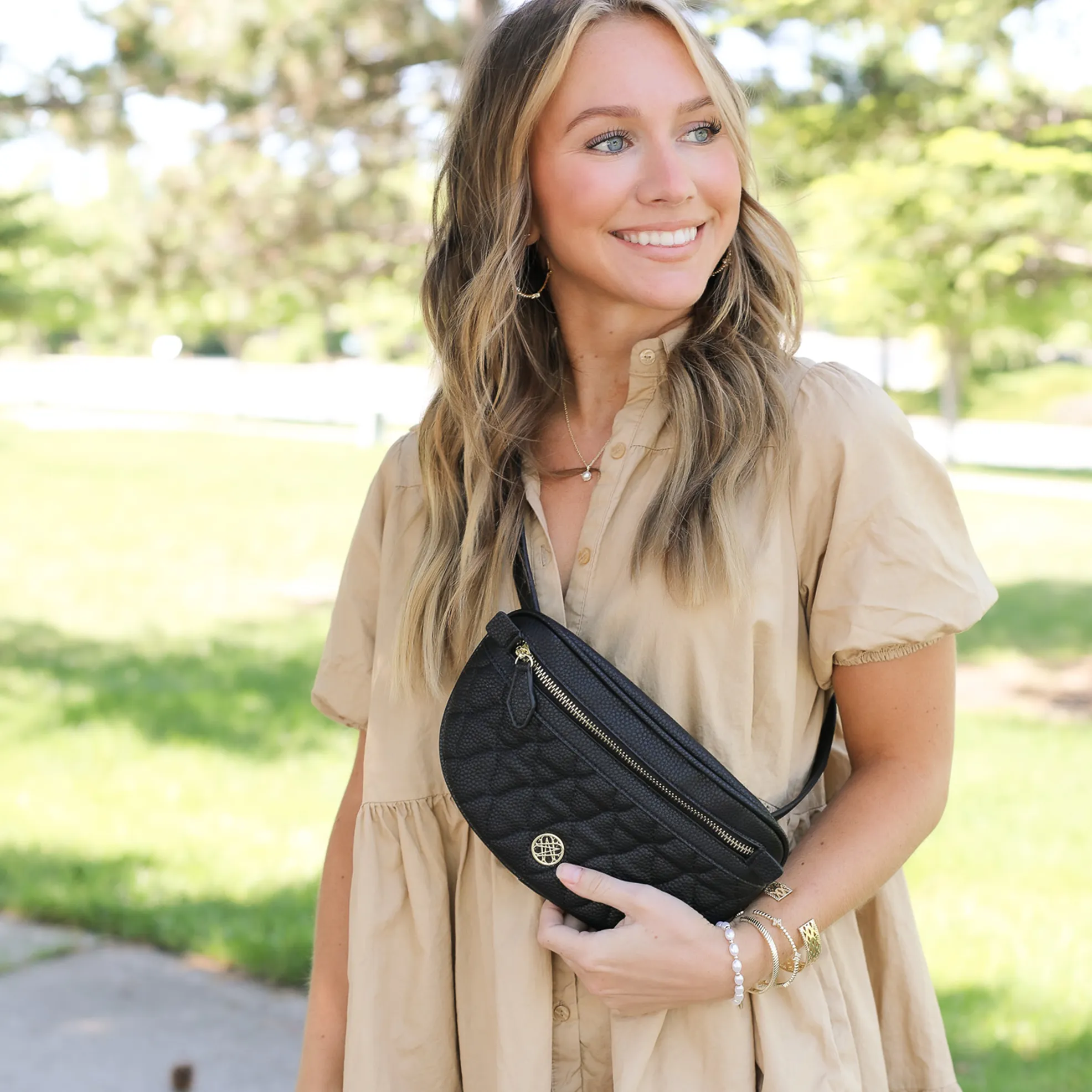 Grace Belt Bag in Black