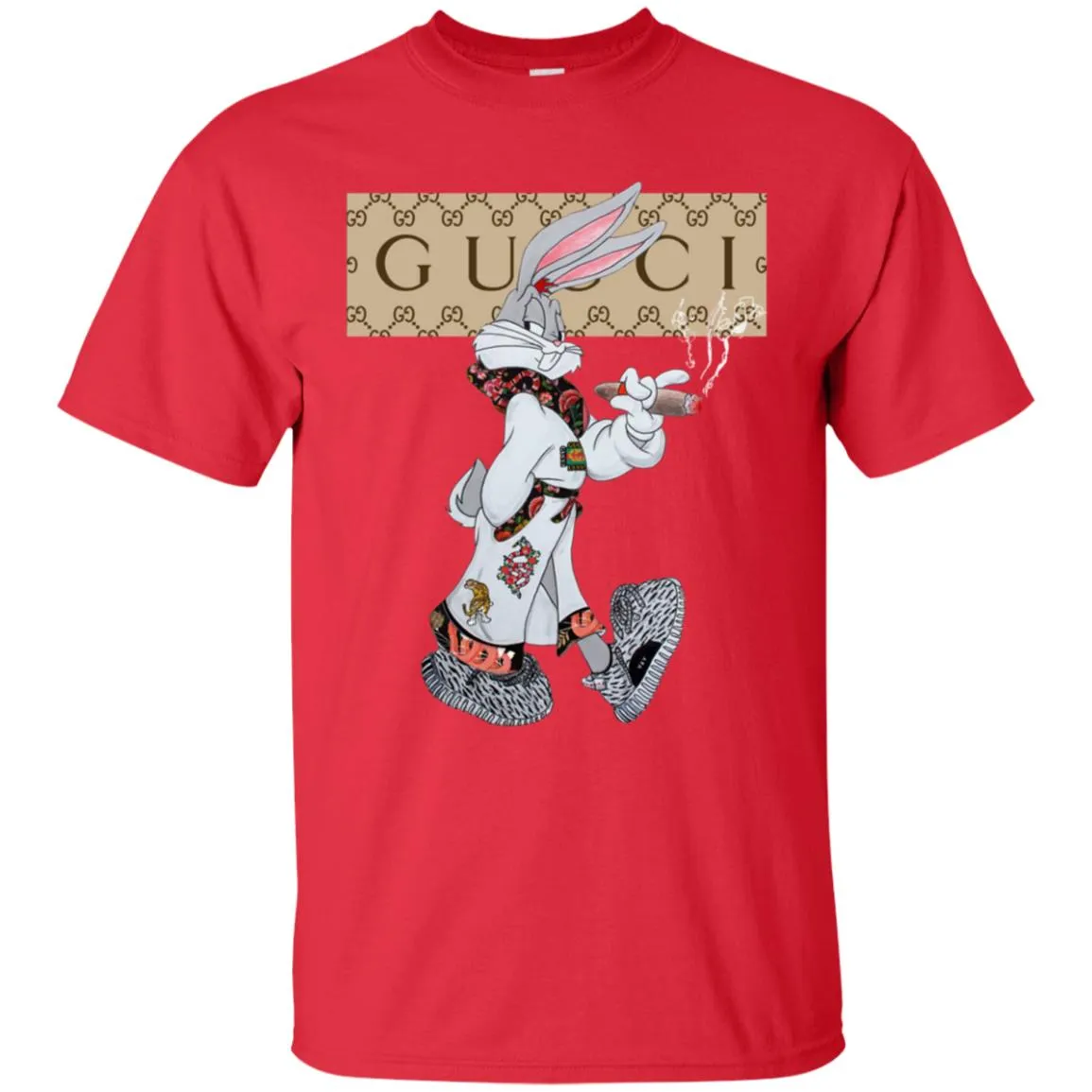 Gucci Rabbit Smoking Tshirt Men Cotton T-Shirt