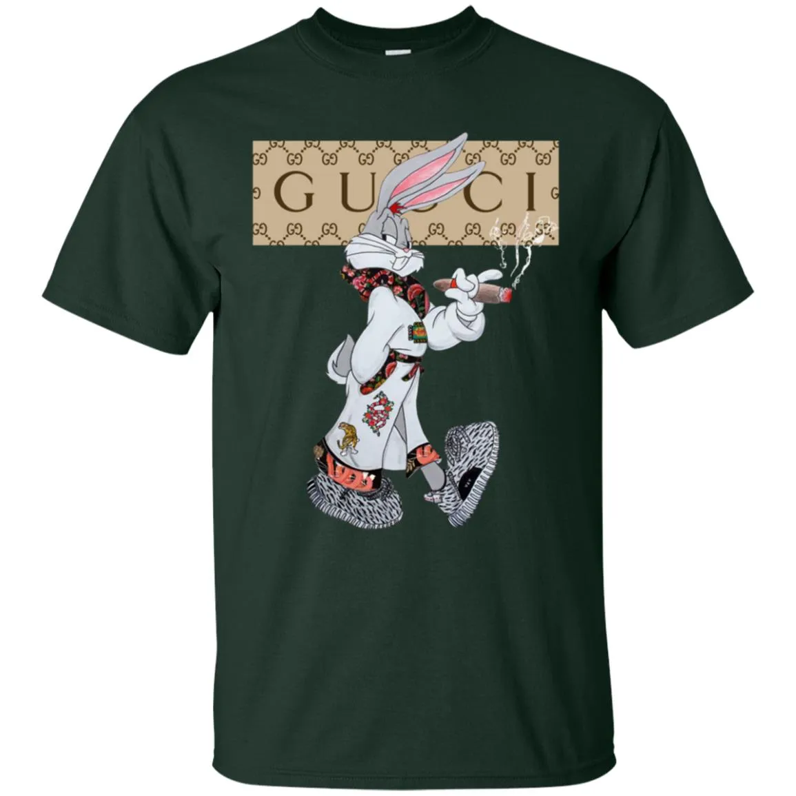 Gucci Rabbit Smoking Tshirt Men Cotton T-Shirt