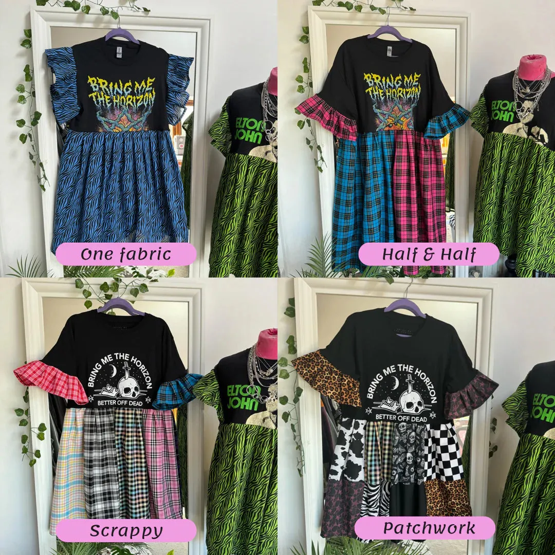 Half/Half Smock Dress
