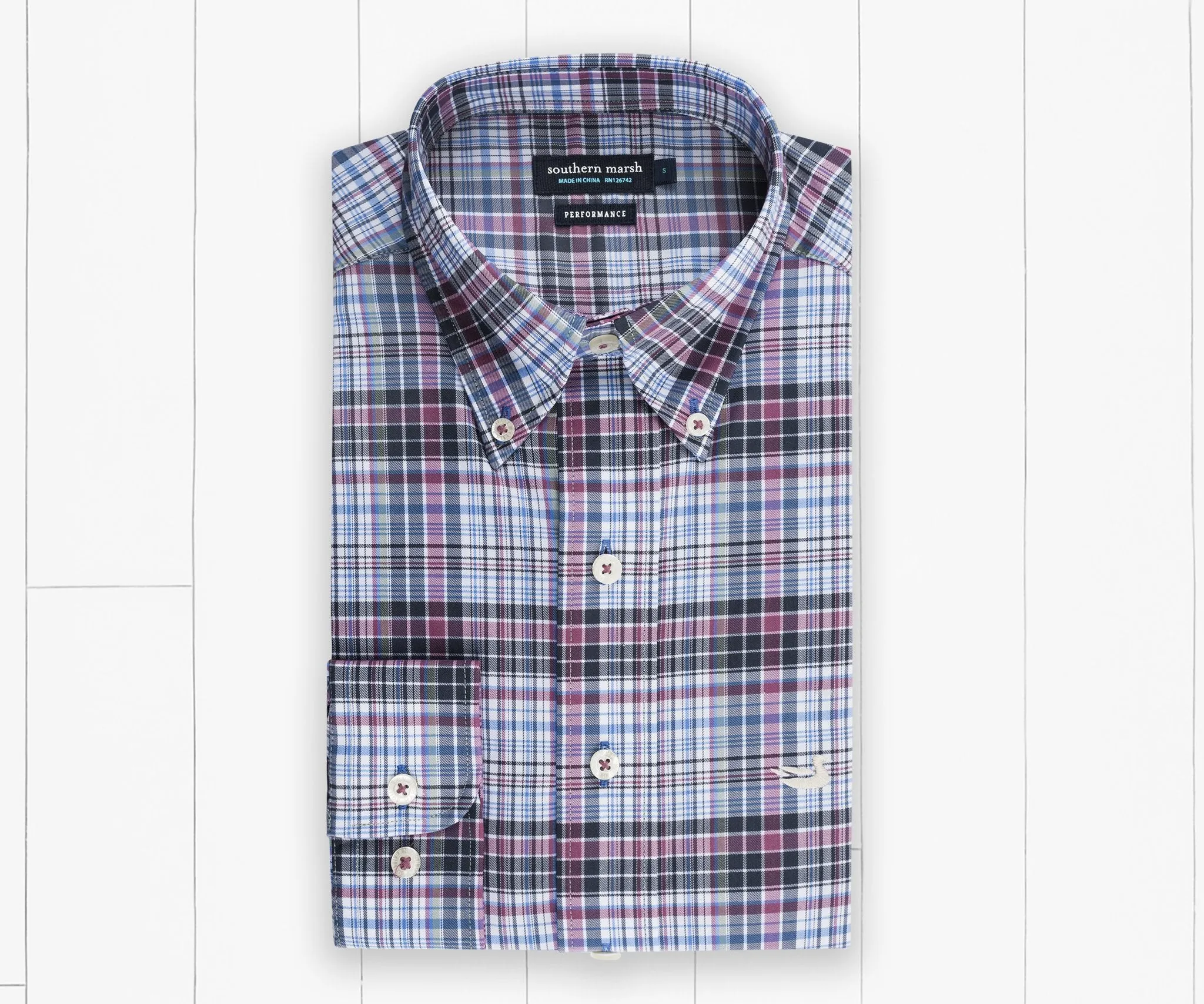 Hays Performance Check Dress Shirt