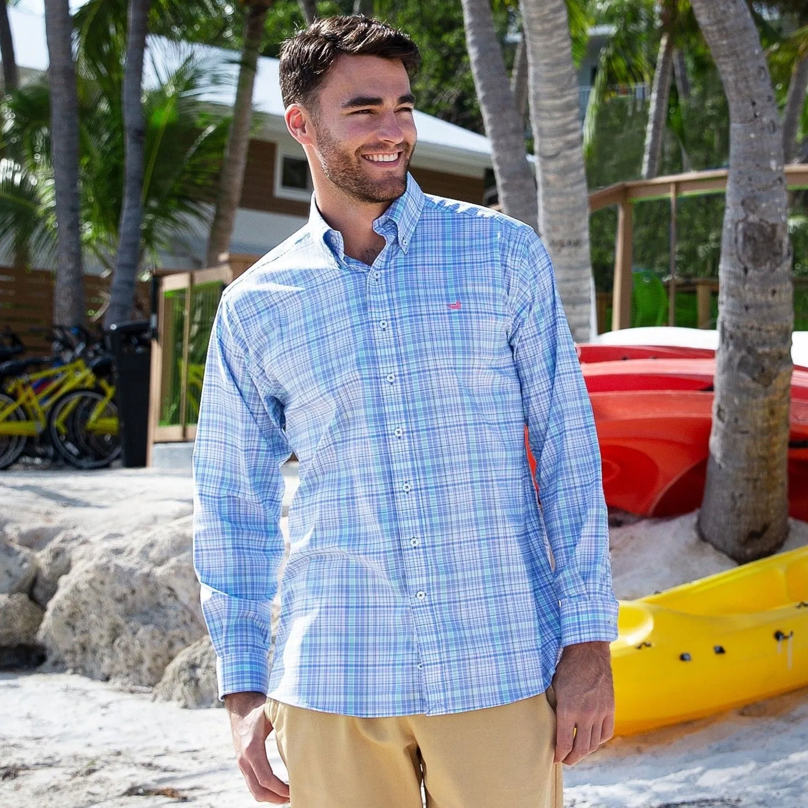 Hays Performance Check Dress Shirt
