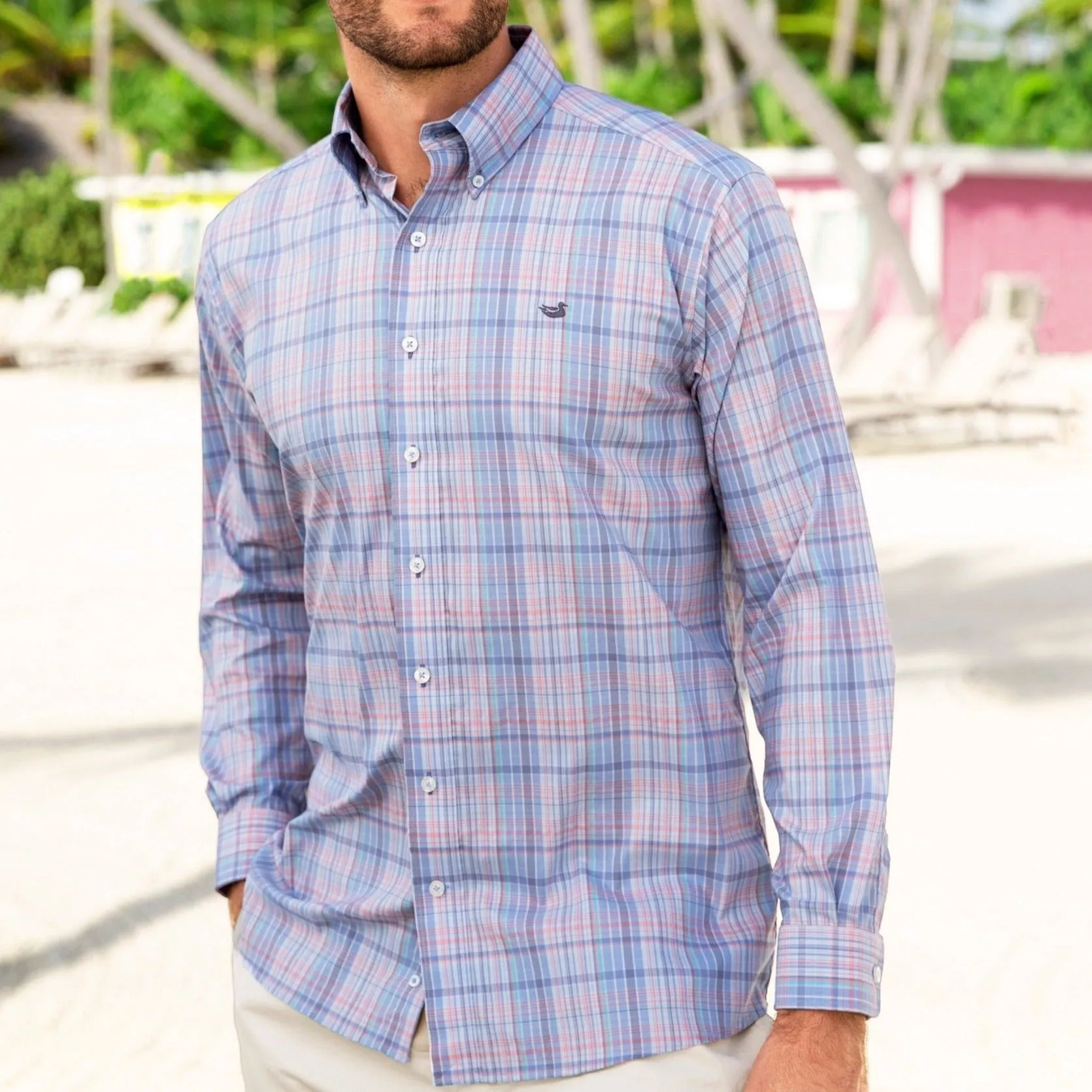Hays Performance Check Dress Shirt