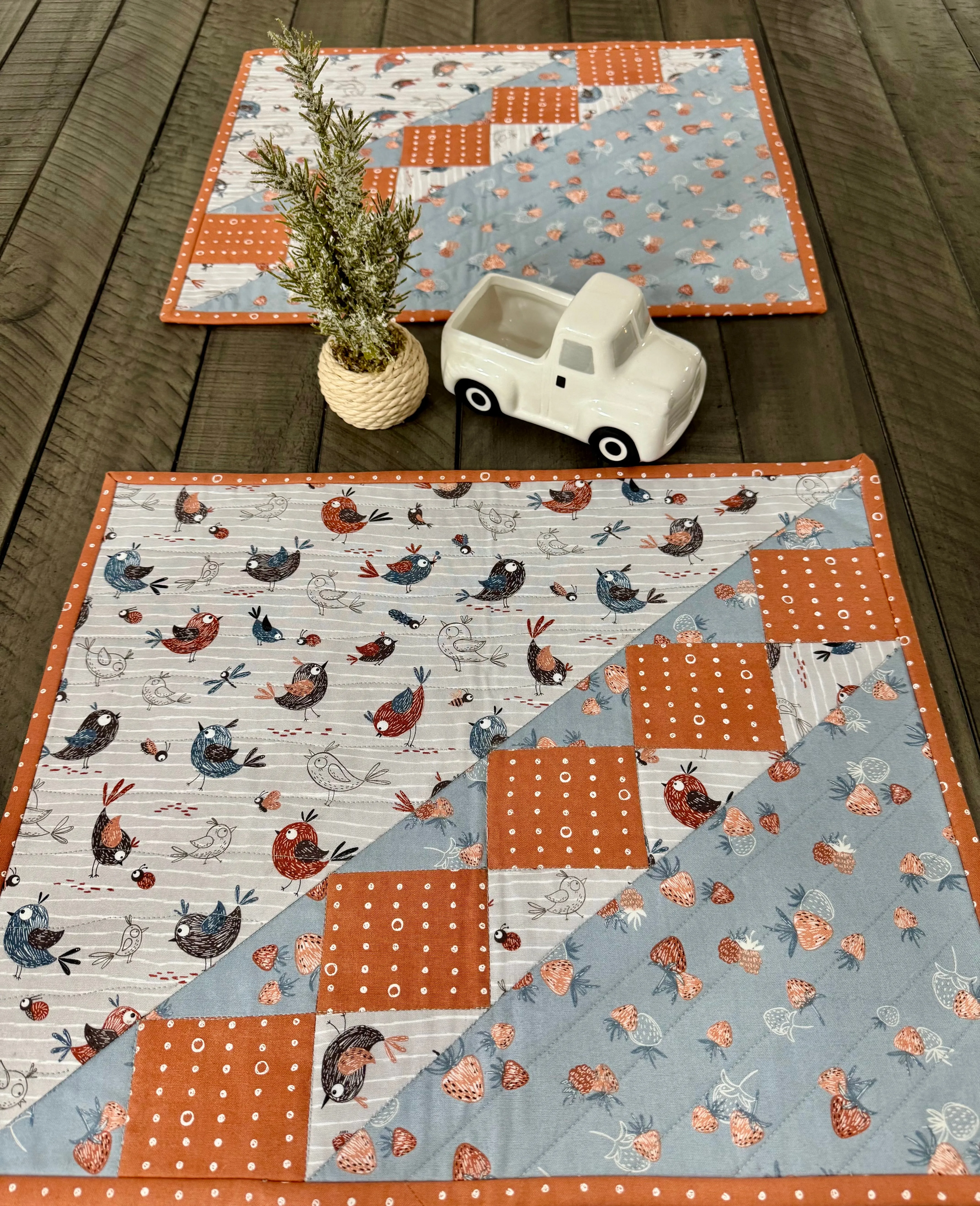 Helpful Heifer A Half Yard Pattern Placemats #31