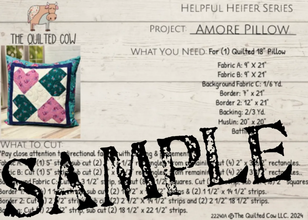 Helpful Heifer Amore Pillow