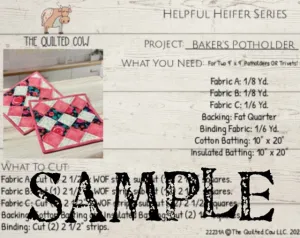 Helpful Heifer Baker's Potholder