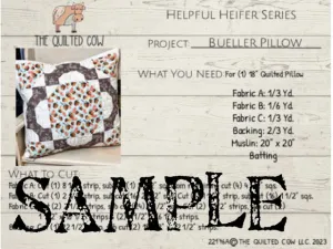 Helpful Heifer Bueller Pillow